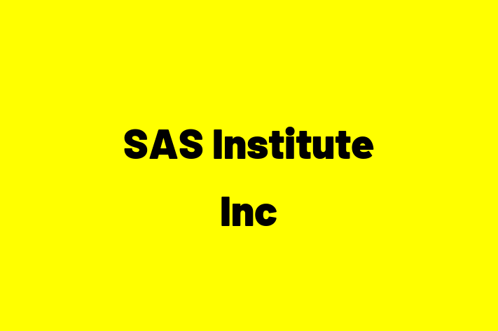 Software Engineering Company SAS Institute Inc