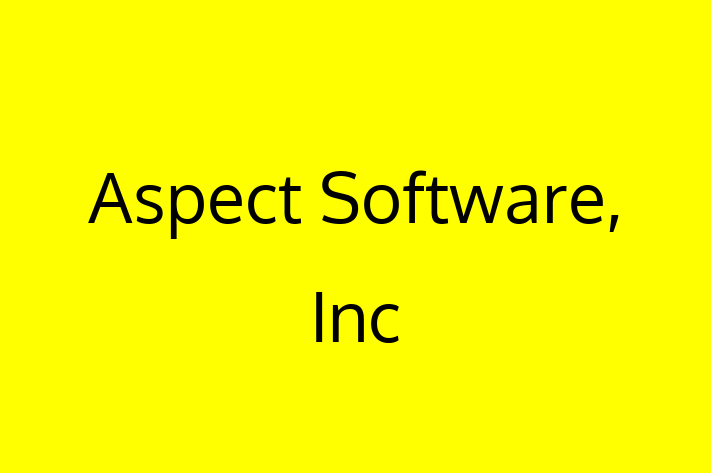 Technology Company Aspect Software Inc