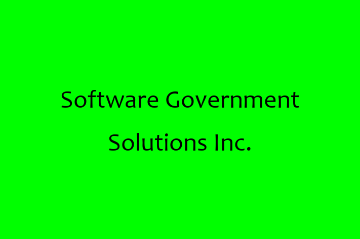 IT Company Software Government Solutions Inc.