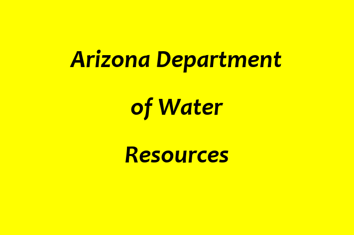 Software Firm Arizona Department of Water Resources