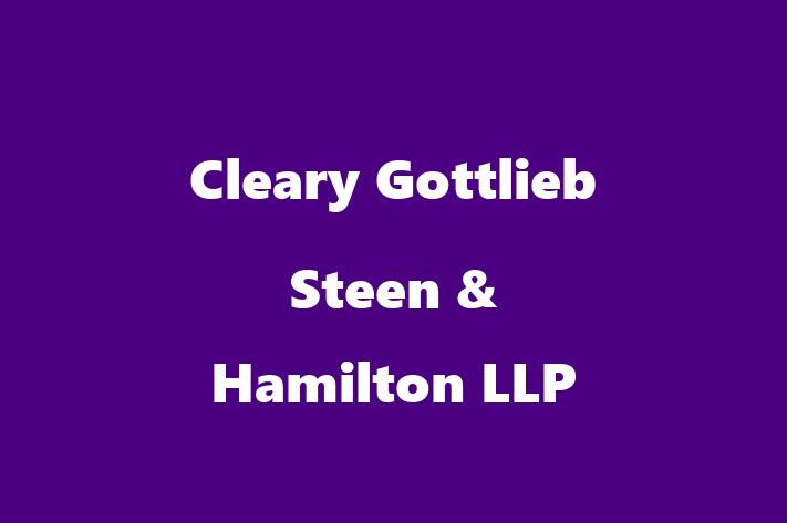 Workforce Management Cleary Gottlieb Steen Hamilton LLP