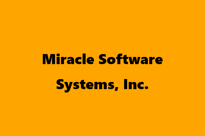 Software Services Company Miracle Software Systems Inc.