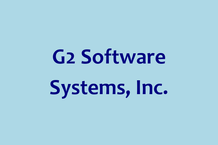 Tech Firm G2 Software Systems Inc.