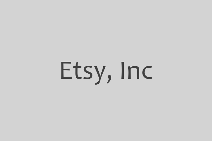 Software Development Firm Etsy Inc