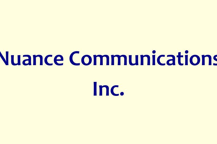 Software Engineering Company Nuance Communications Inc.