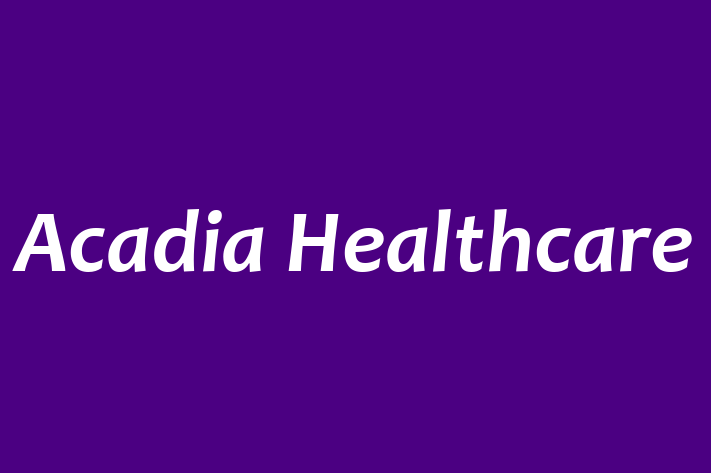 Staff Management Acadia Healthcare