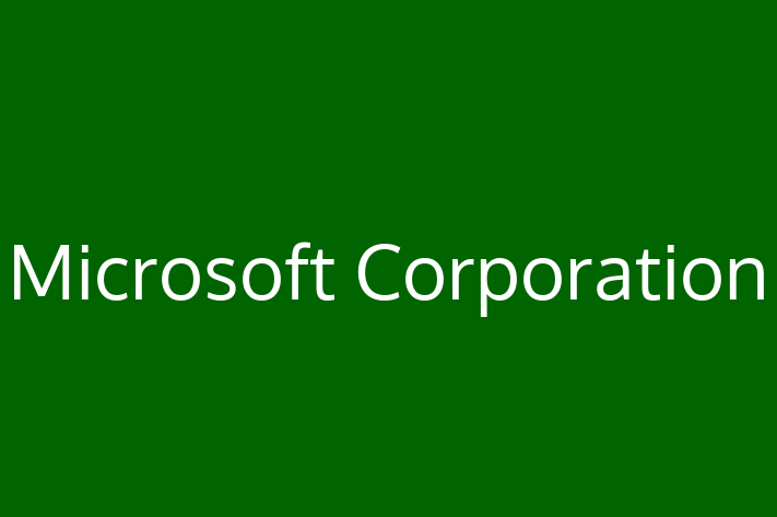 Software Firm Microsoft Corporation