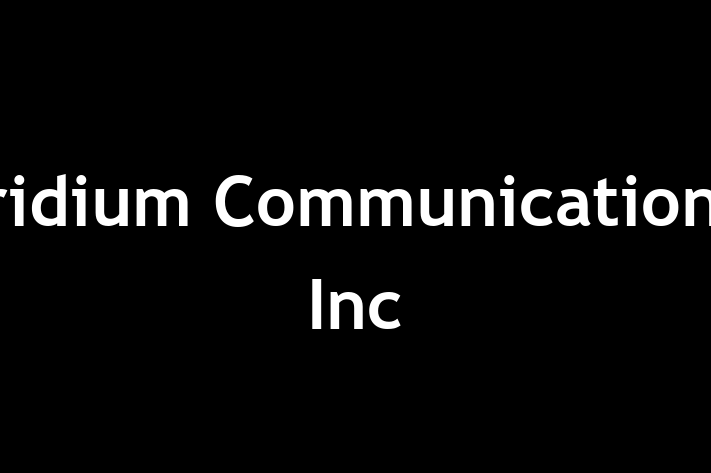 Digital Solutions Provider Iridium Communications Inc