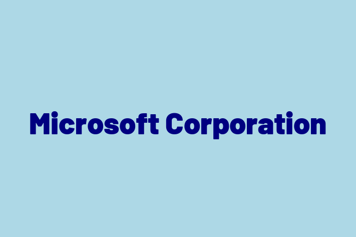 Application Development Company Microsoft Corporation