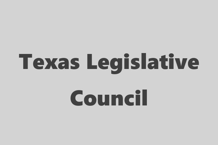 Human Capital Management Texas Legislative Council