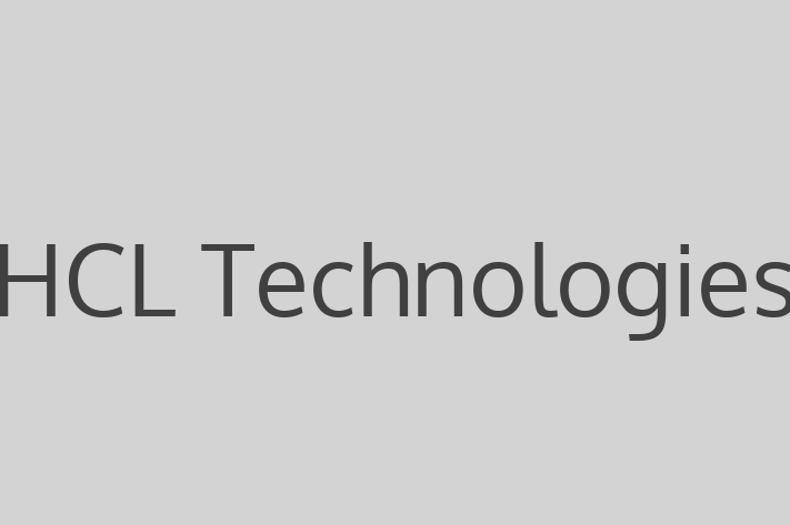 Software Engineering Company HCL Technologies