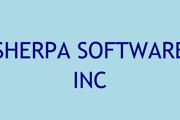 Tech Firm SHERPA SOFTWARE INC