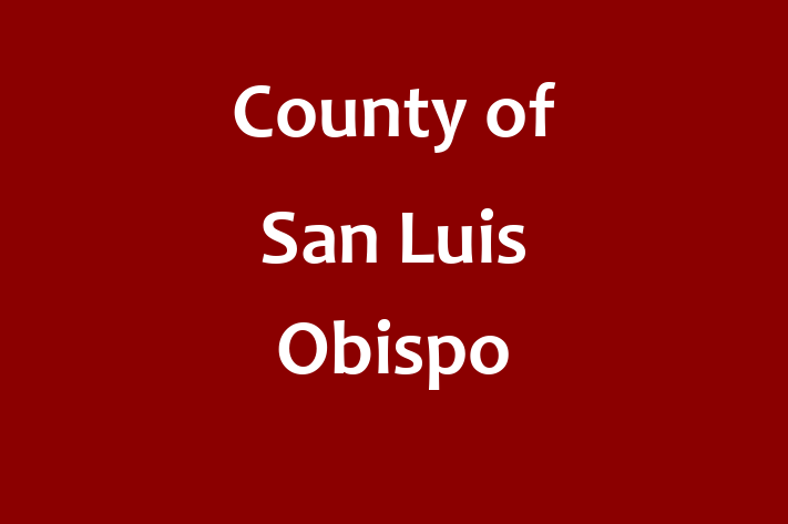 Talent Management County of San Luis Obispo