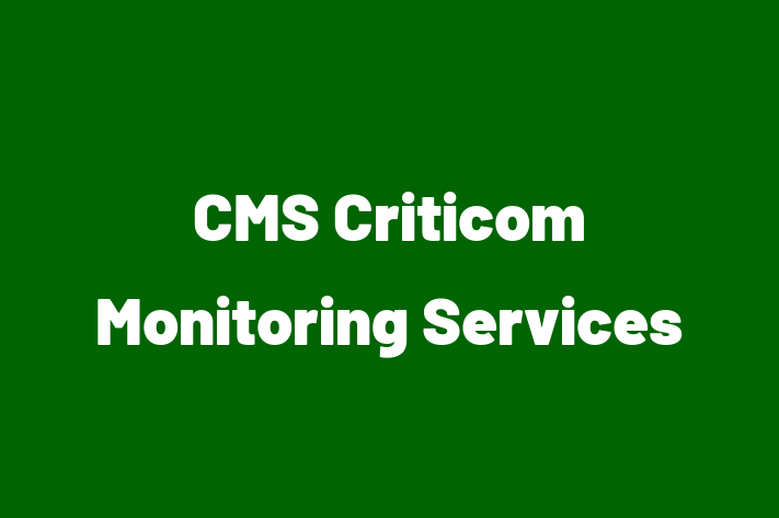 Software Engineering Company CMS  Criticom Monitoring Services