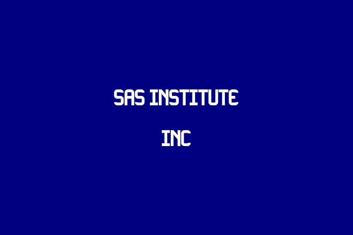 Technology Solutions Firm SAS Institute Inc