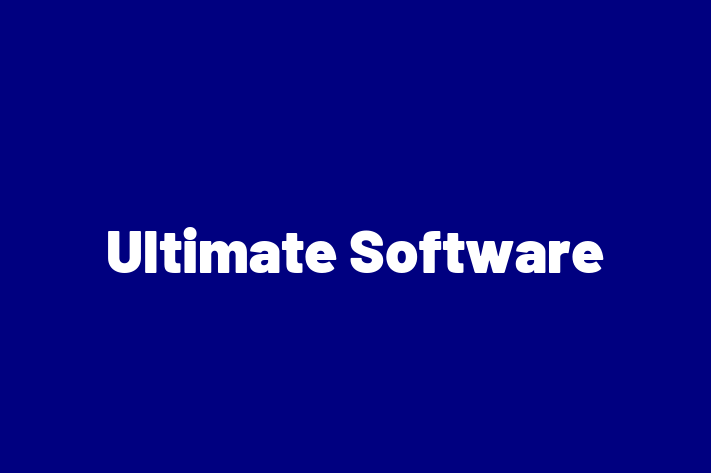 Software Development Firm Ultimate Software