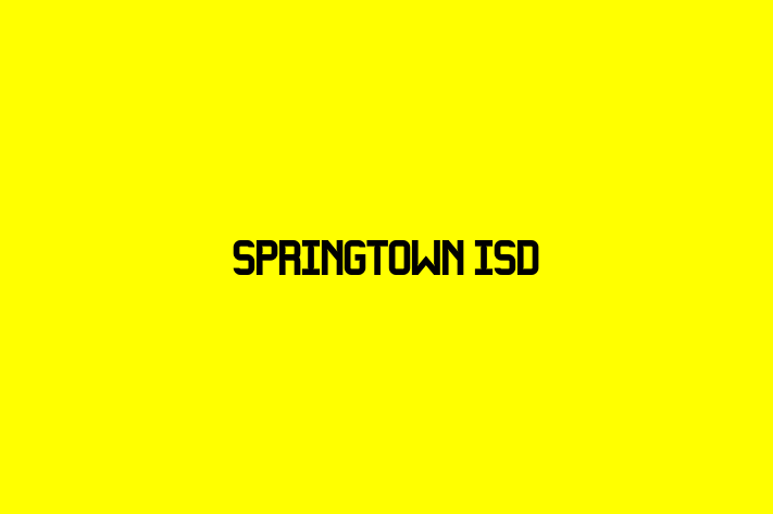 Employee Relations Springtown Isd