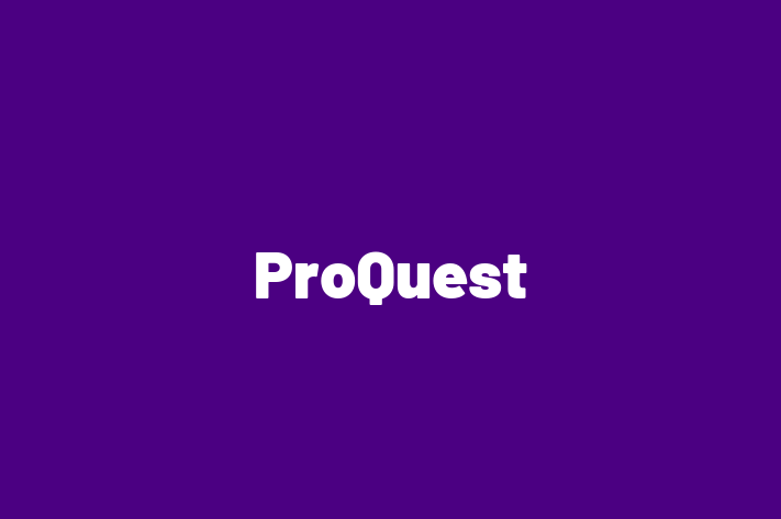 Software Firm ProQuest