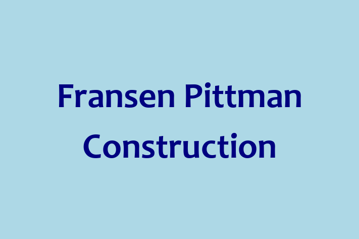 Human Capital Management Fransen Pittman Construction