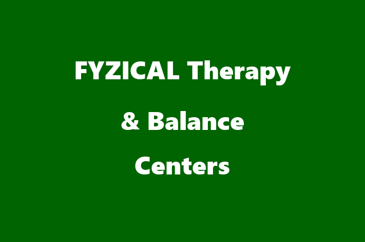 HR Administration FYZICAL Therapy  Balance Centers