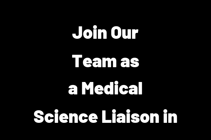 Join Our Team as a Medical Science Liaison in Sunnyvale