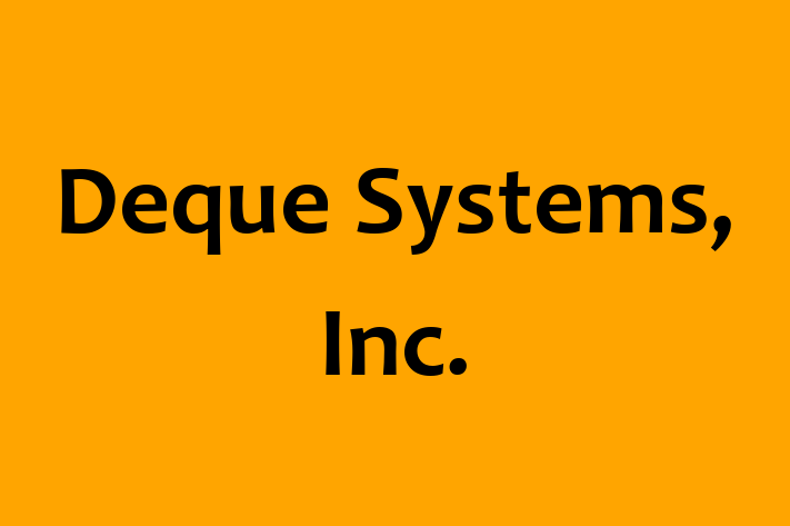 Tech Firm Deque Systems Inc.