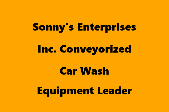 People Management Sonnys Enterprises Inc.  Conveyorized Car Wash Equipment Leader