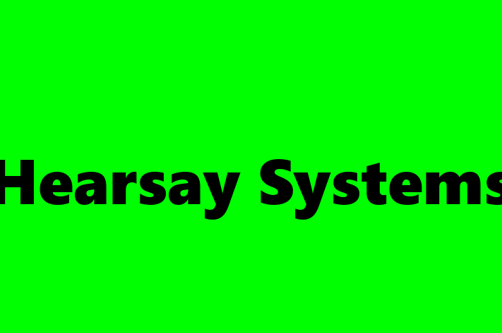 Software Consultancy Hearsay Systems