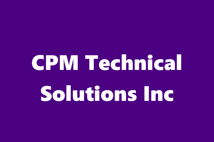 Software Services Company CPM Technical Solutions Inc