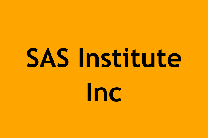 Digital Solutions Provider SAS Institute Inc