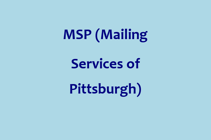 Software House MSP Mailing Services of Pittsburgh