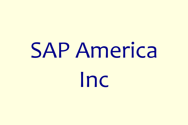 Software Solutions Provider SAP America Inc