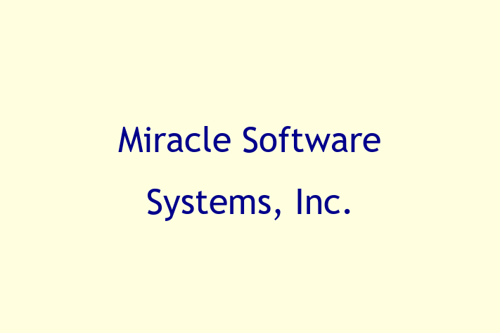 Software Development Firm Miracle Software Systems Inc.