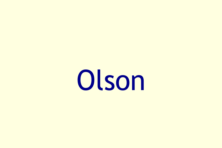 Tech Firm Olson