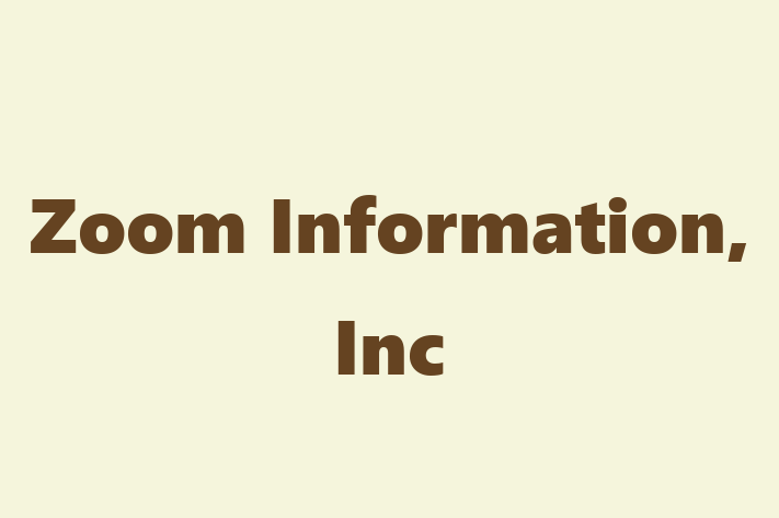 Application Development Company Zoom Information Inc