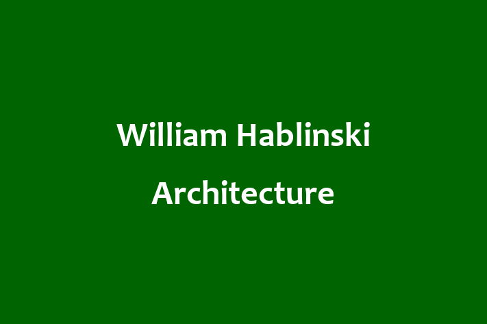 Structural architect William Hablinski Architecture