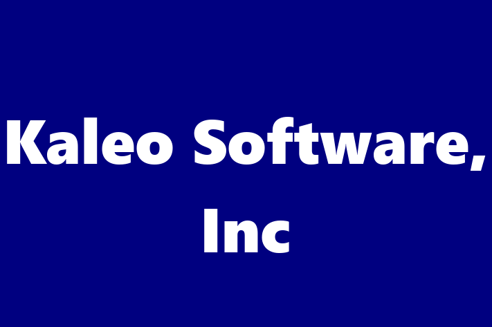 Software Solutions Provider Kaleo Software Inc