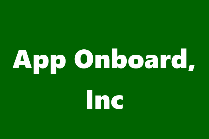 Software Consultancy App Onboard Inc