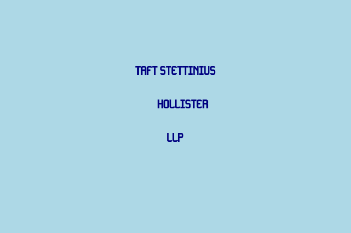 Human Capital Management Taft Stettinius  Hollister LLP