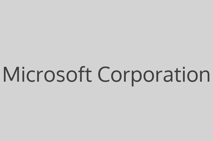 Software Firm Microsoft Corporation