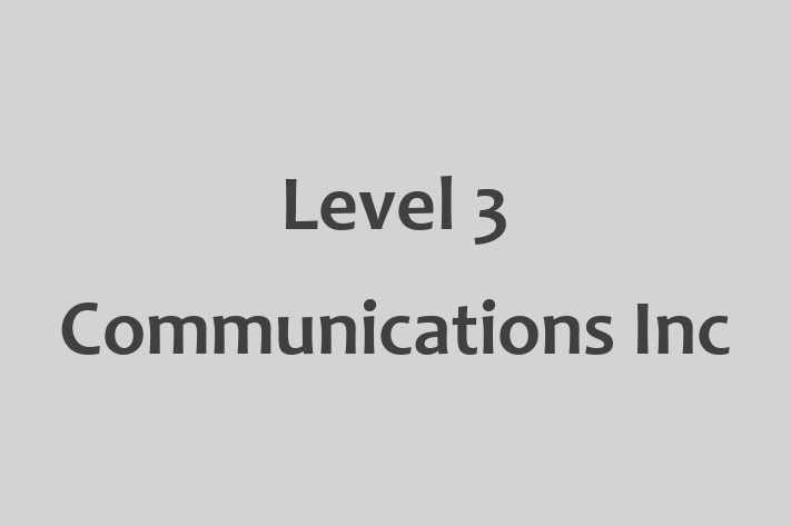 Software Firm Level 3 Communications Inc