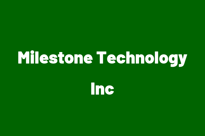 Application Development Company Milestone Technology Inc