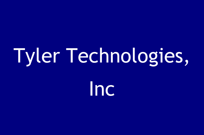 Software Engineering Company Tyler Technologies Inc