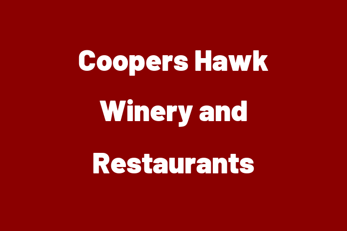 Employee Resource Management Coopers Hawk Winery and Restaurants