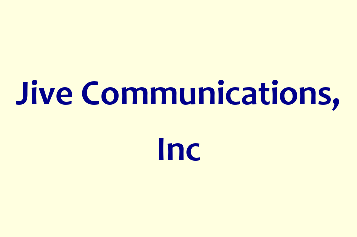 Technology Solutions Firm Jive Communications Inc