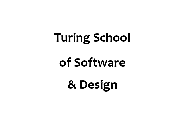 Technology Company Turing School of Software Design