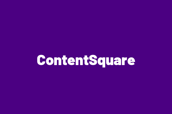 Technology Solutions Firm ContentSquare