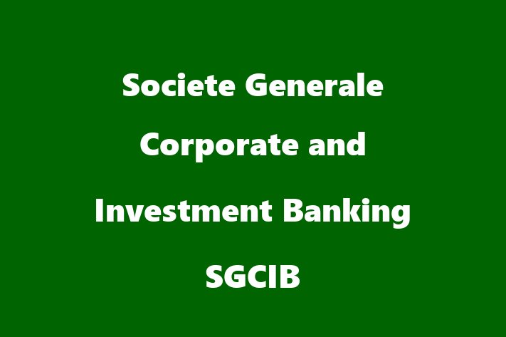 Employee Resource Management Societe Generale Corporate and Investment Banking   SGCIB