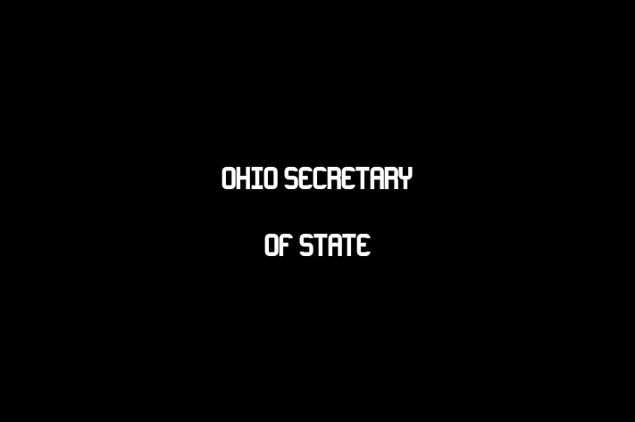 Human Capital Management Ohio Secretary of State