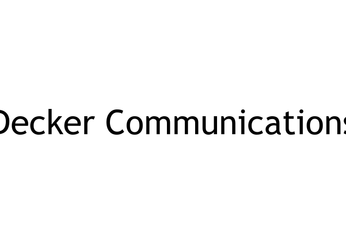 Tech Solutions Company Decker Communications